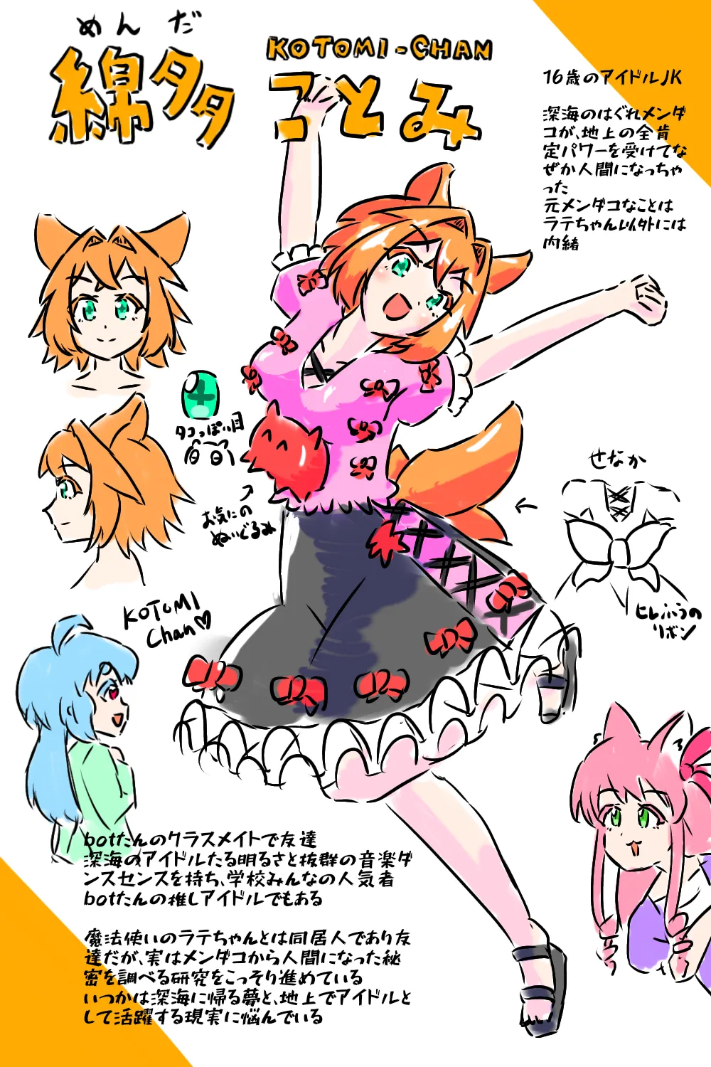 ことみちゃんの全身イラスト